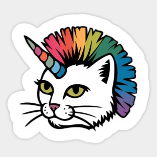 Rainbow Cat Unicorn Sticker